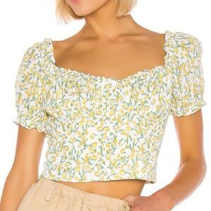 Astr the Label - Rita Top - Lemon - XS